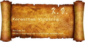 Keresztes Virgínia névjegykártya